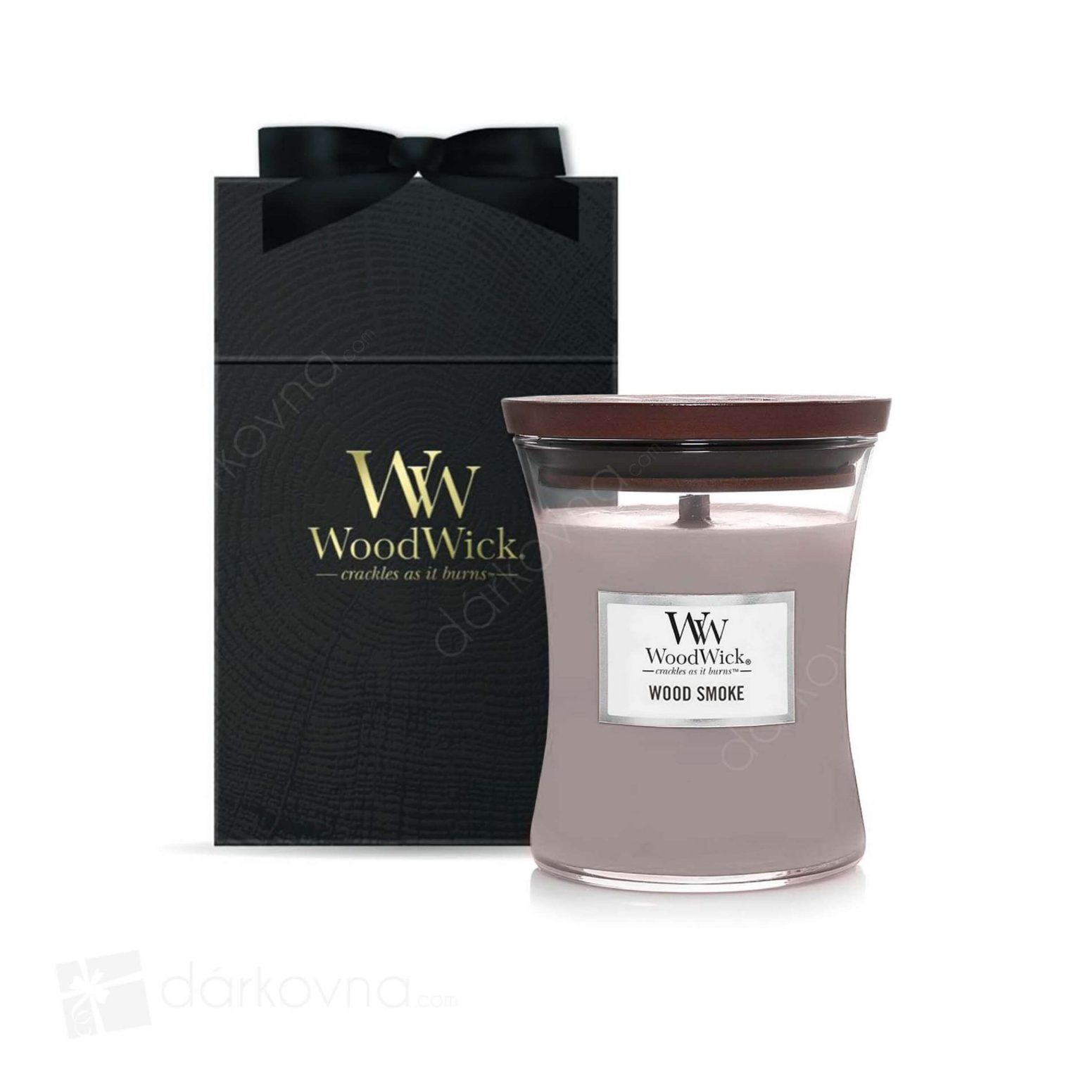 Svíčka WOOD WICK WOOD SMOKE •