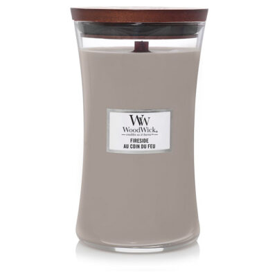 Svíčka WOOD WICK FIRESIDE MAX